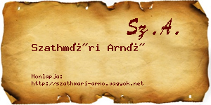 Szathmári Arnó névjegykártya